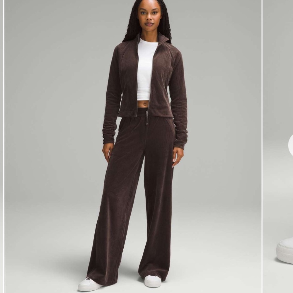 Lululemon Scuba Mid-Rise Wide-Leg Pant *Velvet Cord